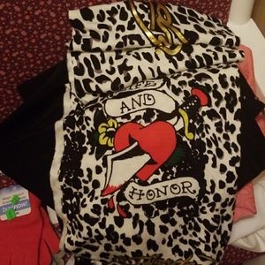 Ed Hardy leopard scarf